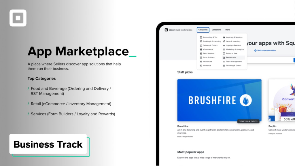 Squarespace vs. Square: Square App Marketplace