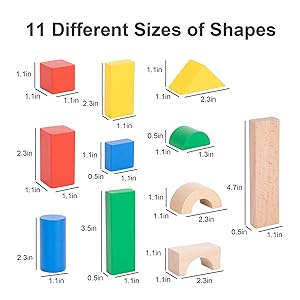 Wooden Building Blocks: comparison chart or table showcasing different brands of wooden building blocks