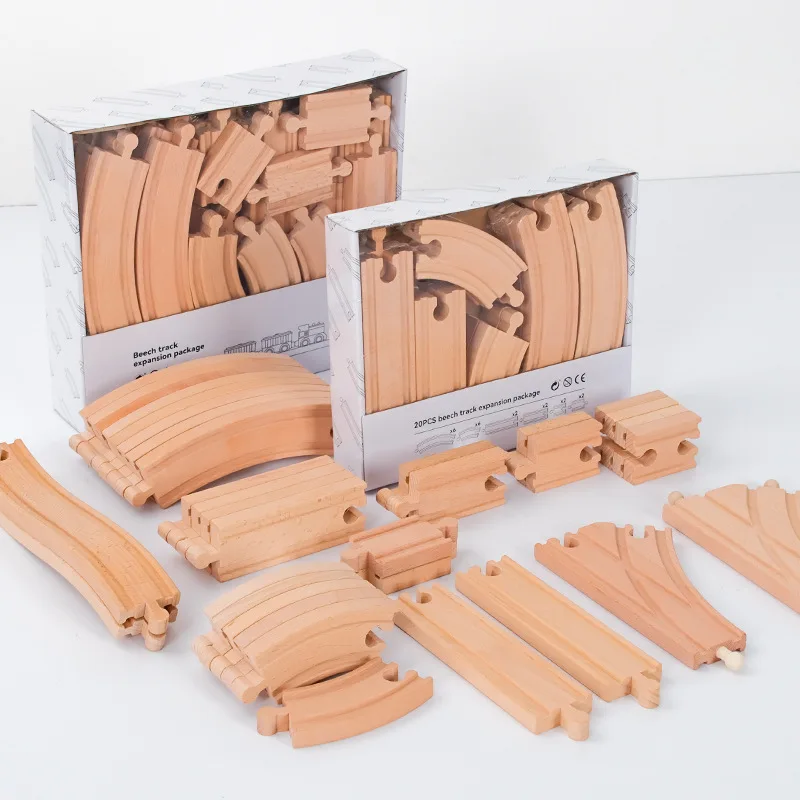 Wooden Building Blocks: wooden building block set with various accessories and expansion packs