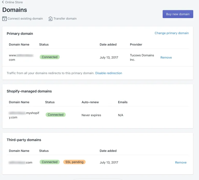 Shopify vs. ClickFunnels: Shopify's  SSL