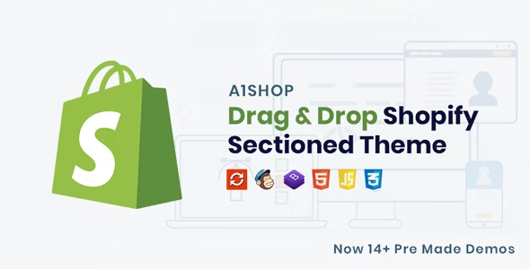 Shopify vs. ClickFunnels: Shopify drag-and-drop