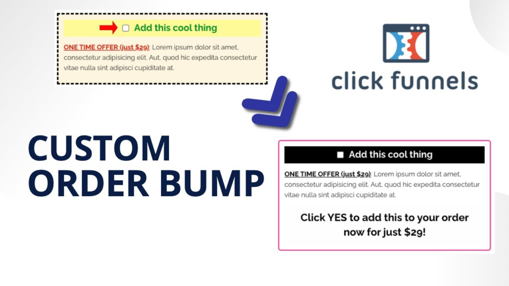 Shopify vs. ClickFunnels: ClickFunnels  order bump